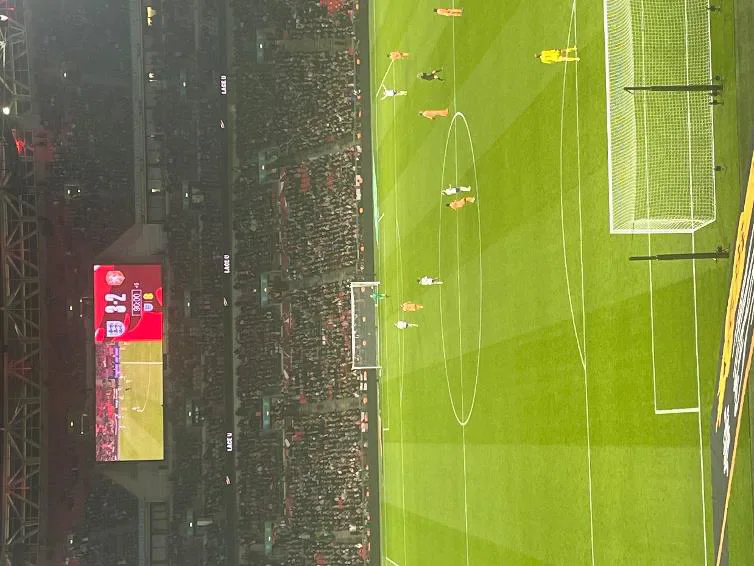 England players applauding supporters at Wembley