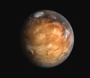 The planet Mars.
