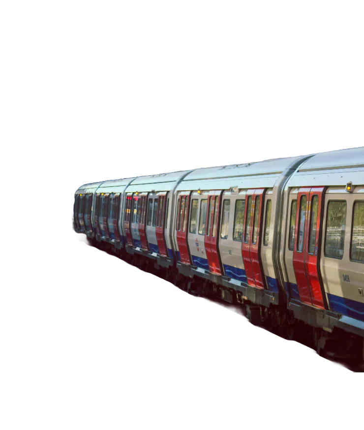 A passenger train