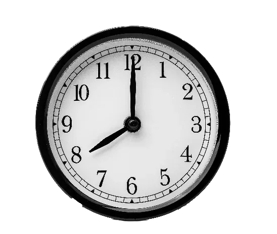 An analogue clock