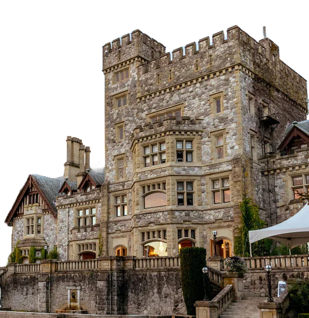 A stone castle building