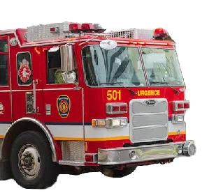 A red fire engine