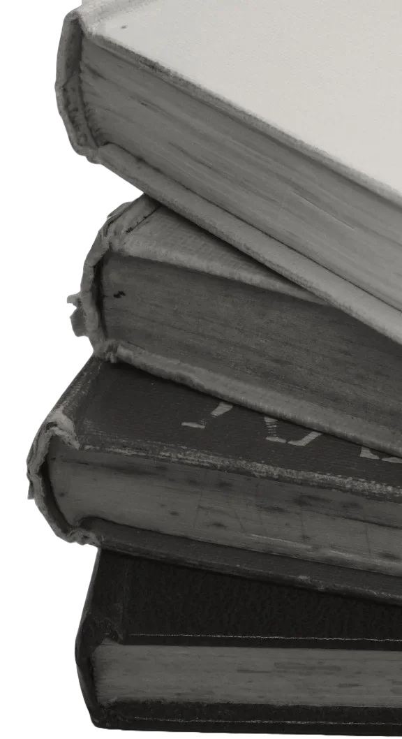 A stack of old books