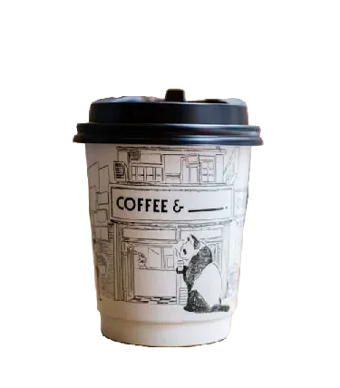 A takeaway coffee cup.
