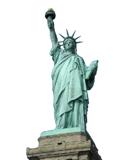 The Statue of Liberty.