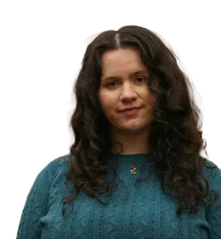Maria Pollard wearing a green top.