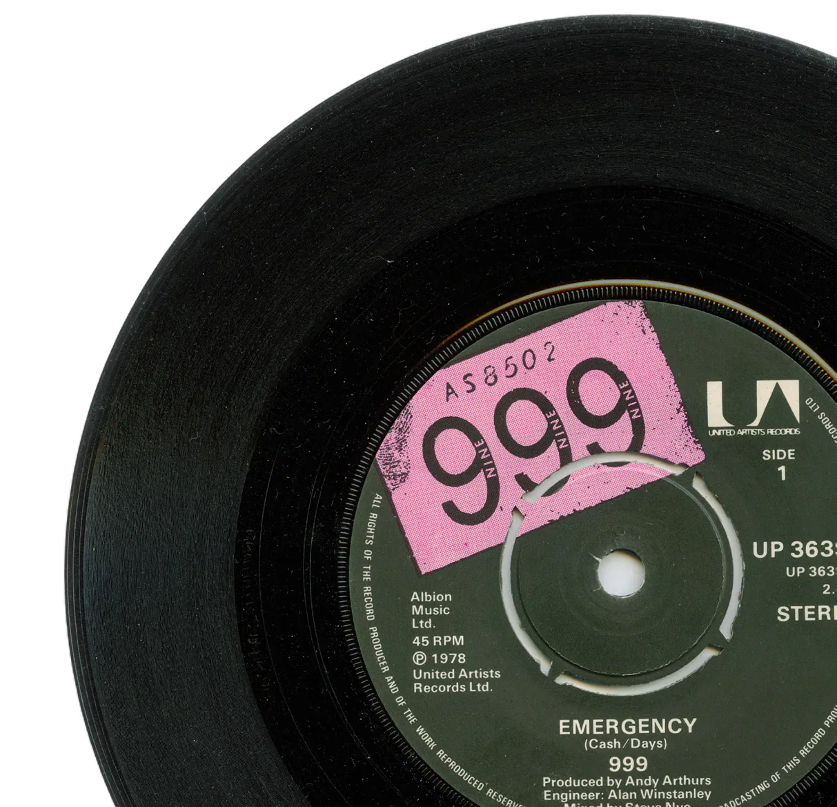 Black vinyl record