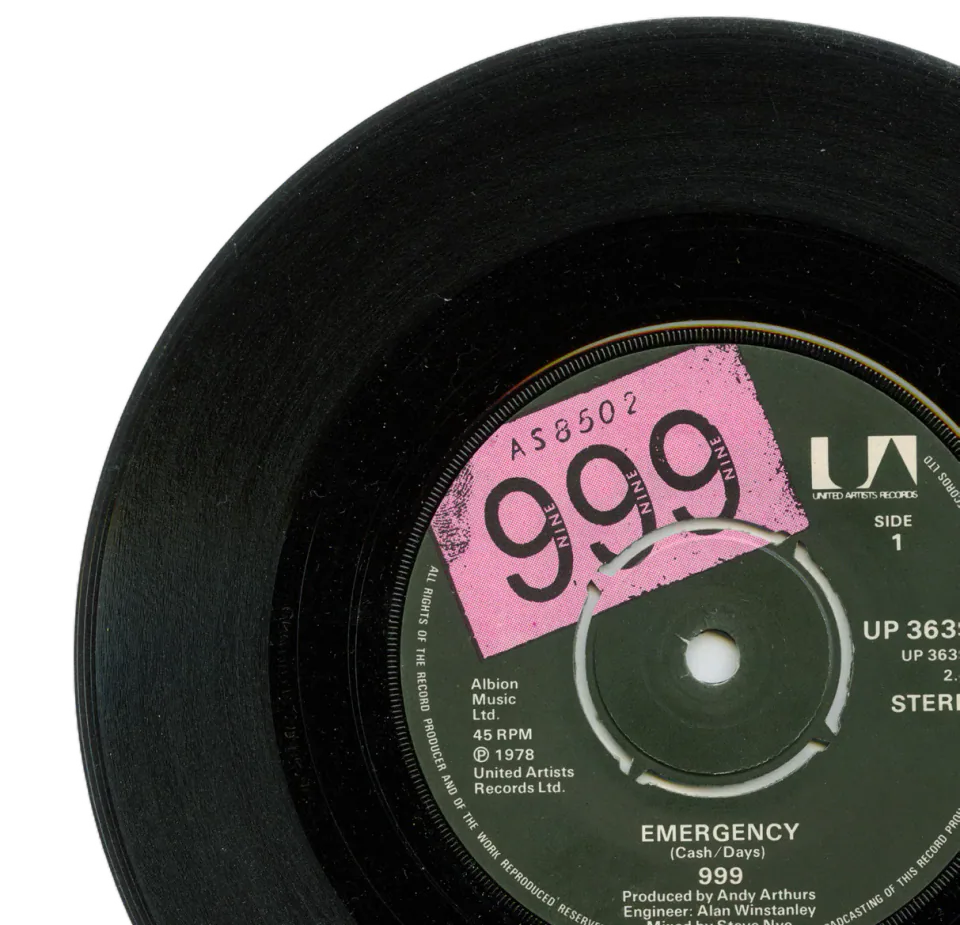 Black vinyl record