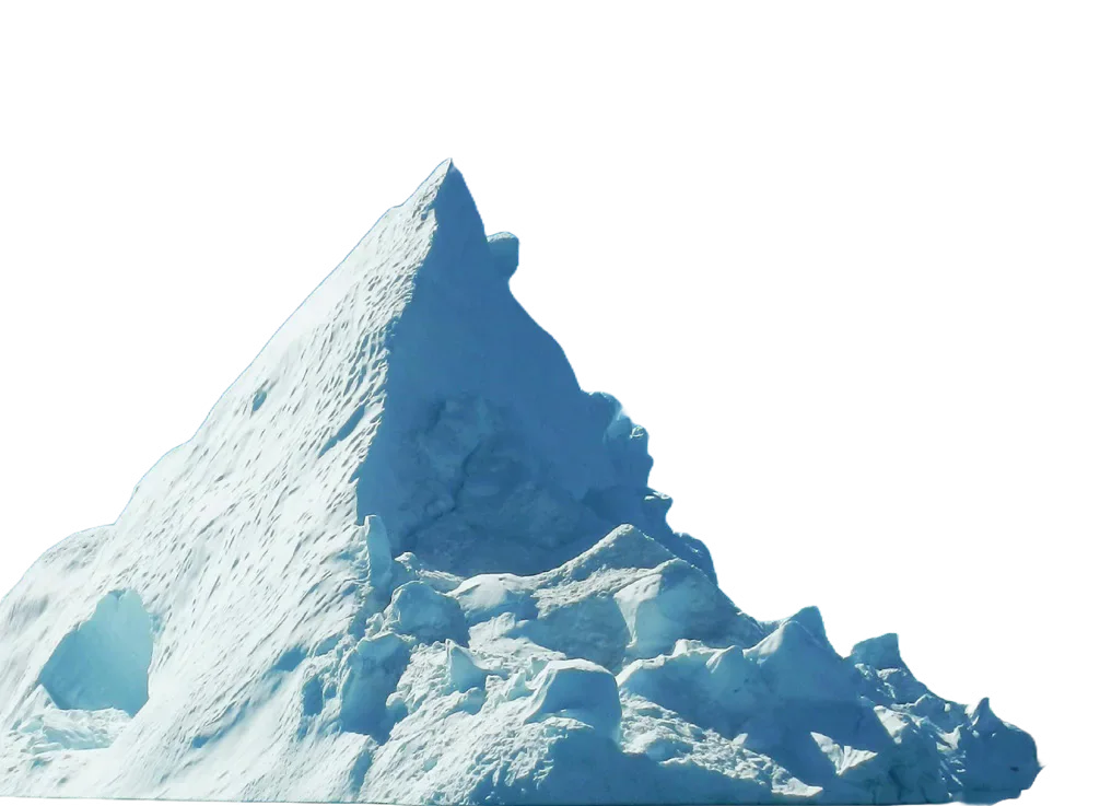 Blue iceberg peak