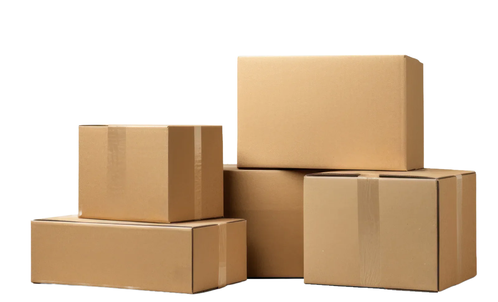 Cardboard moving boxes
