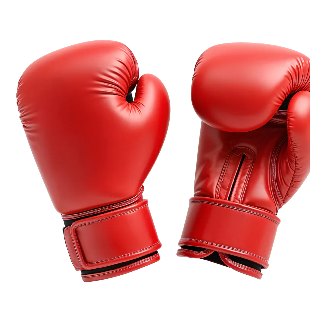 Red boxing gloves