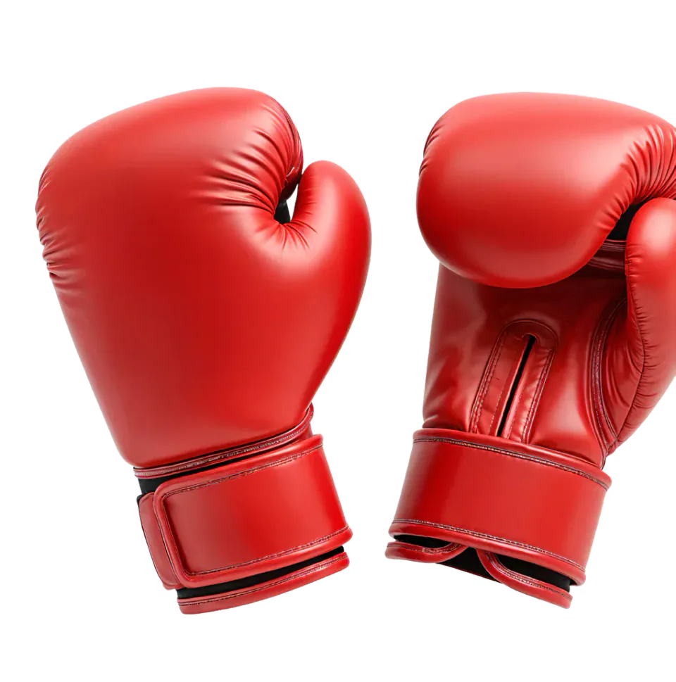 Red boxing gloves