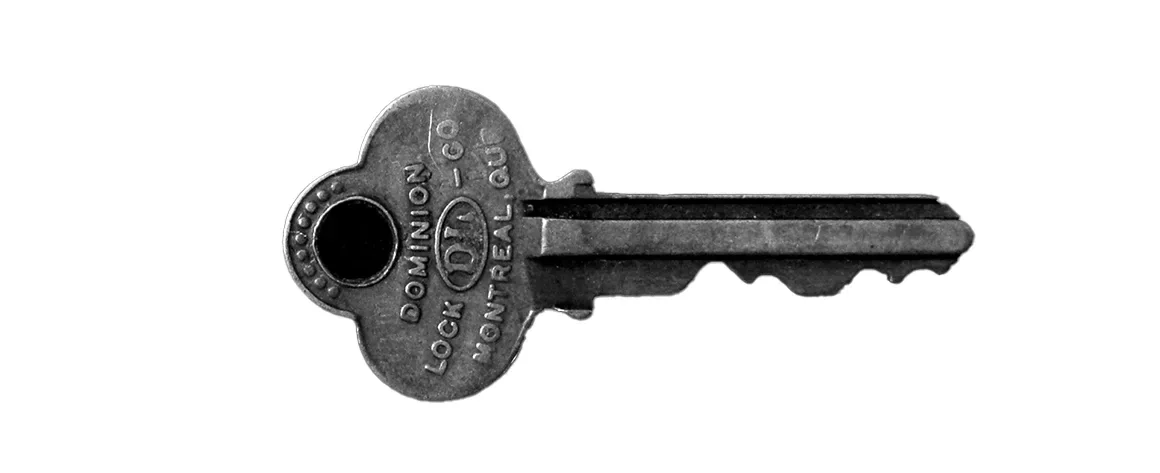 A metal key