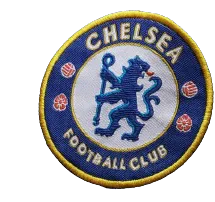 An embroidered Chelsea Football Club badge.