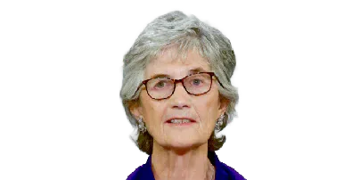 Catherine Connolly speaking at a podium
