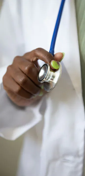 Doctor holding a stethoscope