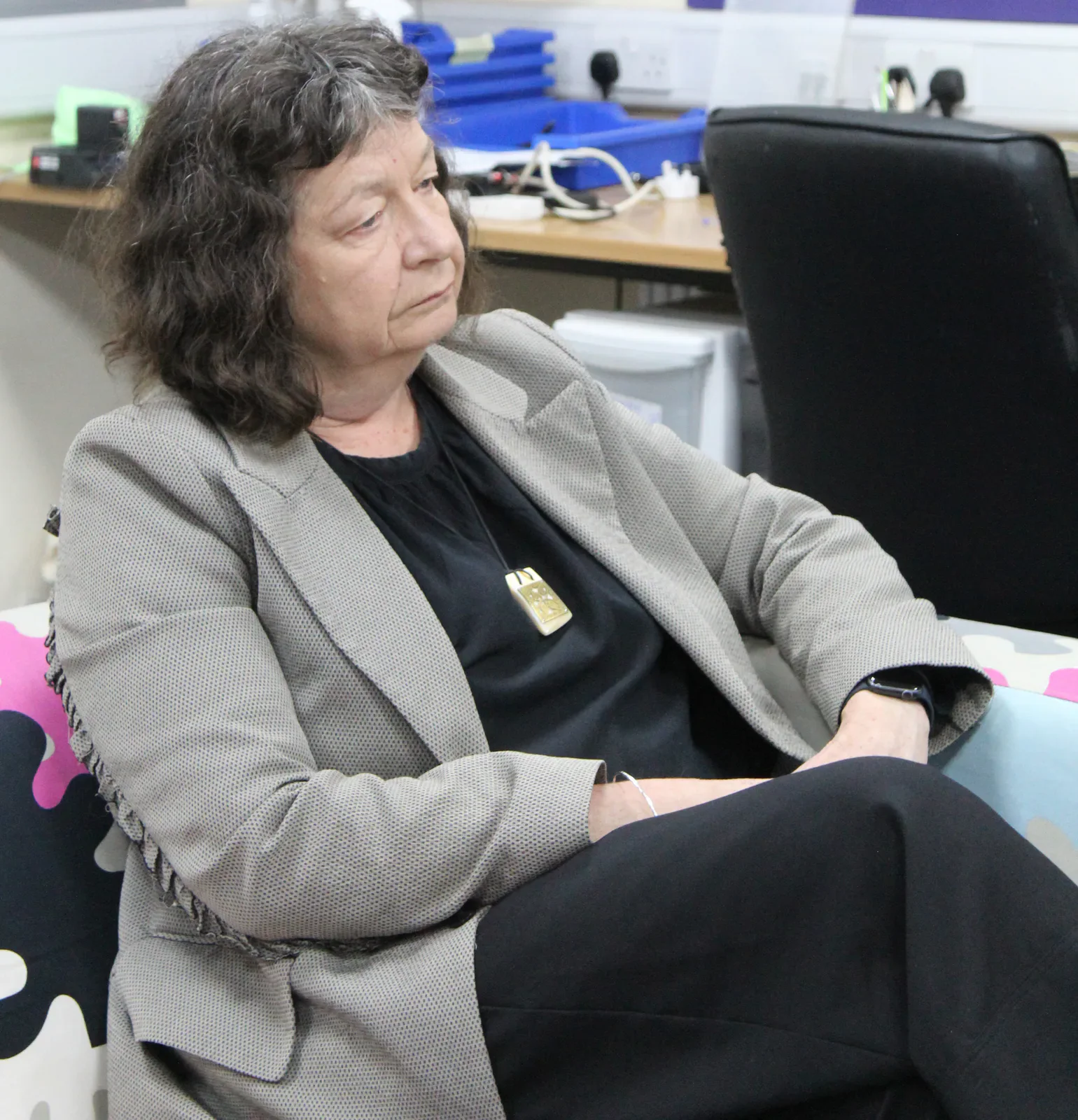 Portrait of Wendy Larner during the interview