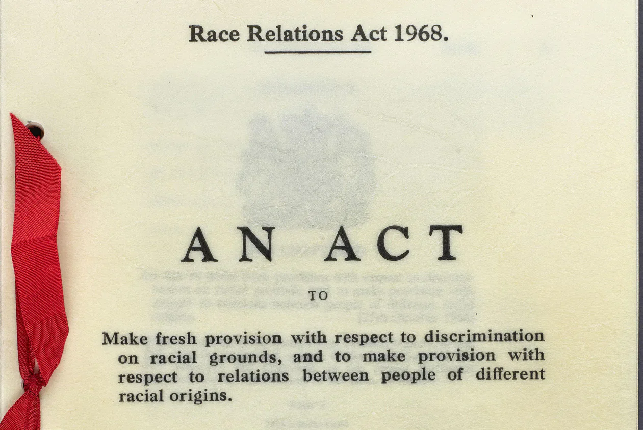 Cover of the Race Relations Act 1968