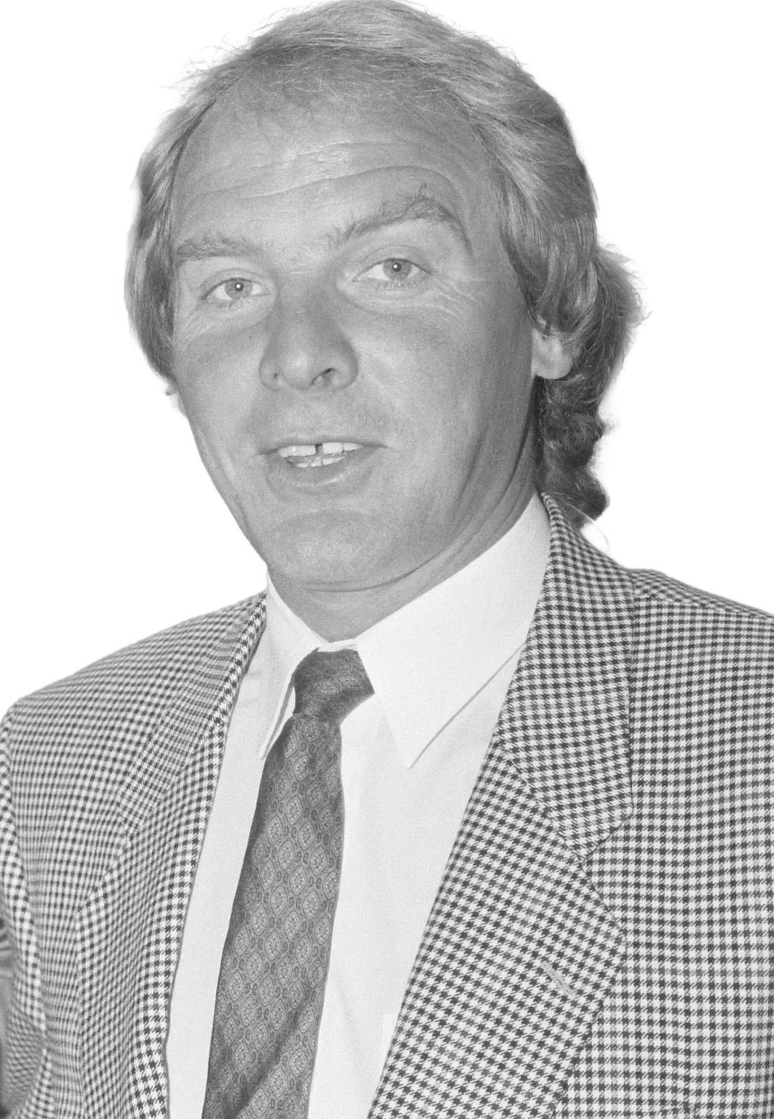 Black-and-white portrait of Terry Yorath.
