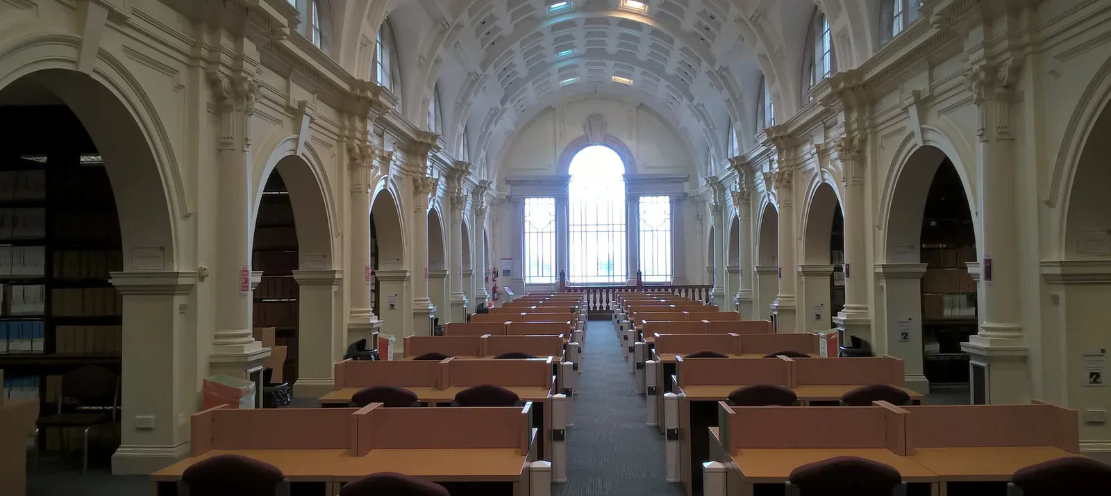 Interior of a university reading room