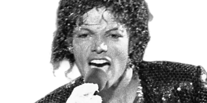 Michael Jackson performing.