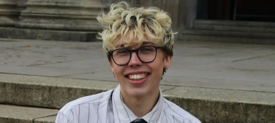 Josh Tandy posing for a portrait.