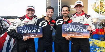 Evans (right) and Toyota Gazoo Racing